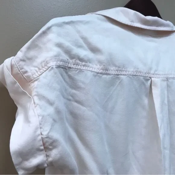 Bella Dahl  Women's Cap Sleeve Tie-Up Front Shirt Button-Up Women's Top (XS) - Picture 11 of 11